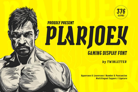 Plarjoek - Gaming Font Font twinletter 