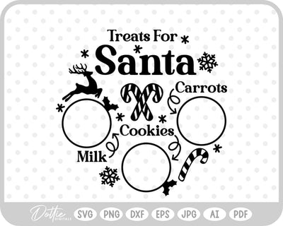 Plate For Santa Christmas SVG DottieDigitals 