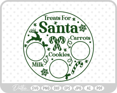 Plate For Santa Christmas SVG DottieDigitals 