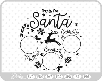 Plate For Santa Christmas SVG DottieDigitals 