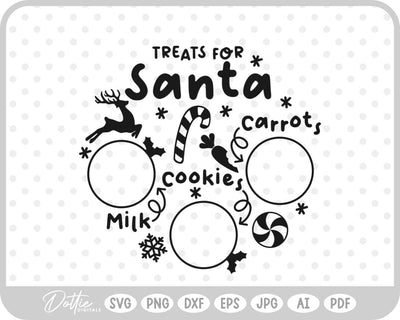 Plate For Santa Christmas SVG DottieDigitals 