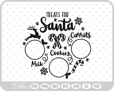 Plate For Santa Christmas SVG DottieDigitals 