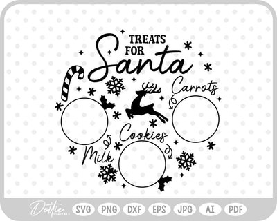 Plate For Santa Christmas SVG DottieDigitals 