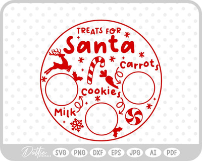 Plate For Santa Christmas SVG DottieDigitals 
