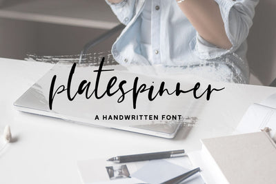 Platespinner Script Font Beck McCormick 
