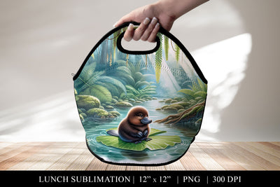 Platypus Lunch Bag Sublimation PNG Sublimation BijouBay 
