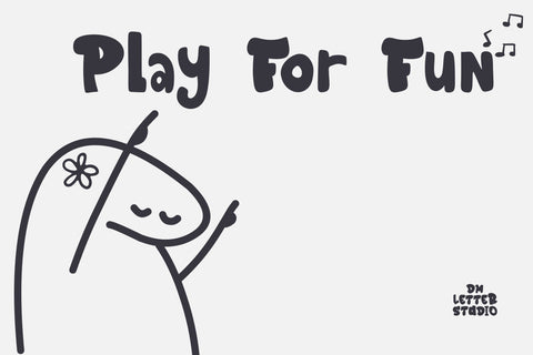 Playdough Font Dm Letter Studio 