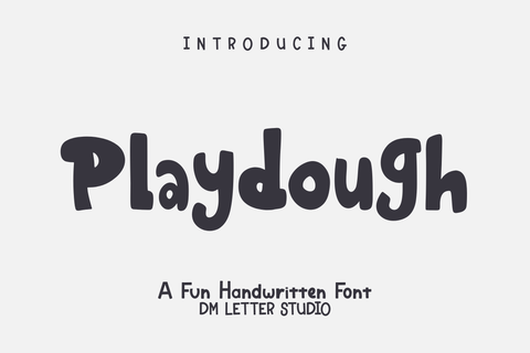 Playdough Font Dm Letter Studio 