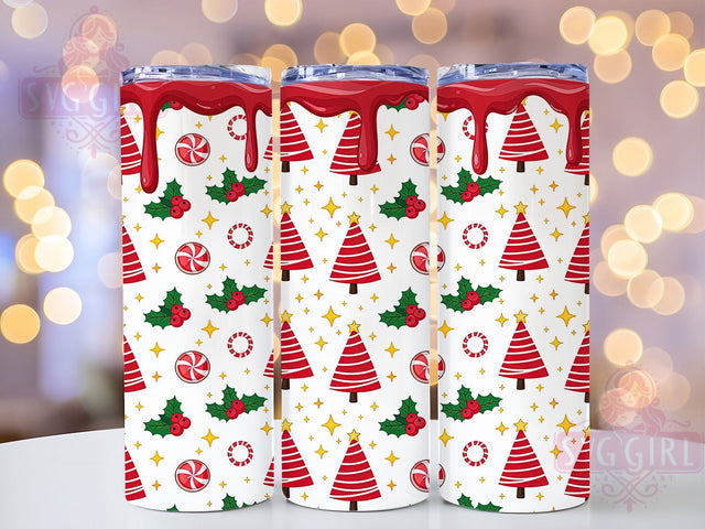 Playful 3D Puffy Christmas Tumbler, Puffy Inflatable Wrap, Holiday Balloon Sublimation, Festive Print Cup, 20Oz Skinny Tumbler Wrap, Jolly Inflated Mug, Playful Christmas Design Sublimation SvggirlplusArt 