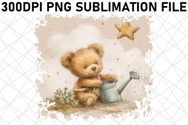 Playful Bear Watercolor Design Assortment for Sublimation Crafting Sublimation afrosvg 