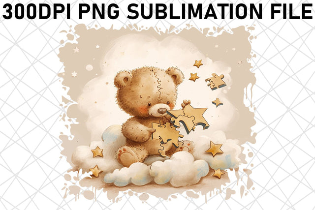 Playful Bear Watercolor Designs Bundle for Crafting Fun Sublimation afrosvg 