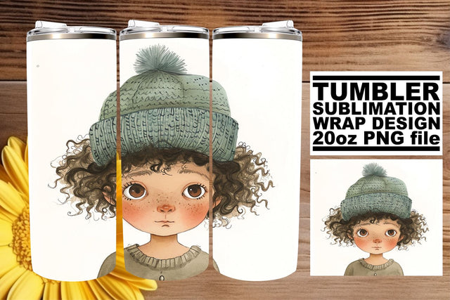 Playful Boho Children Sublimation Tumbler Artwork Sublimation afrosvg 