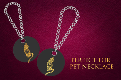 Playful Cat Mandala Monogram Font Dm Letter Studio 