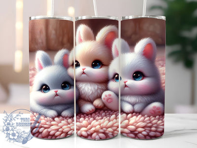 Playful Easter Bunny Tumbler, Easter Bunny Tumbler, Playful Bunny Wrap, Festive Bunny Wrap, Spring Bunny Wrap, Sublimation Design, Trendy Gift Idea Sublimation ToriDesigns 
