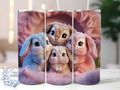 Playful Easter Bunny Tumbler, Easter Bunny Tumbler, Playful Bunny Wrap, Festive Bunny Wrap, Spring Bunny Wrap, Sublimation Design, Trendy Gift Idea Sublimation ToriDesigns 