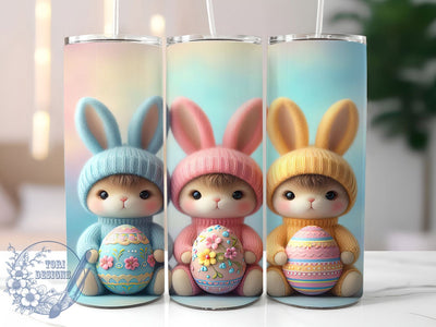 Playful Easter Bunny Tumbler, Easter Bunny Tumbler, Playful Bunny Wrap, Festive Easter Wrap, Stylish 20oz Wrap, Sublimation Design, Trendy Gift Idea Sublimation ToriDesigns 