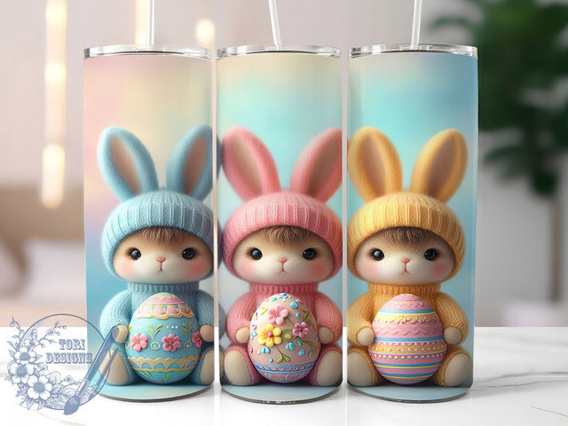 Playful Easter Bunny Tumbler, Easter Bunny Tumbler, Playful Bunny Wrap, Festive Easter Wrap, Stylish 20oz Wrap, Sublimation Design, Trendy Gift Idea Sublimation ToriDesigns 