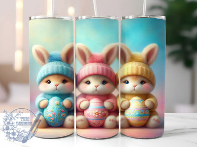 Playful Easter Bunny Tumbler, Easter Bunny Tumbler, Playful Bunny Wrap, Festive Easter Wrap, Stylish 20oz Wrap, Sublimation Design, Trendy Gift Idea Sublimation ToriDesigns 