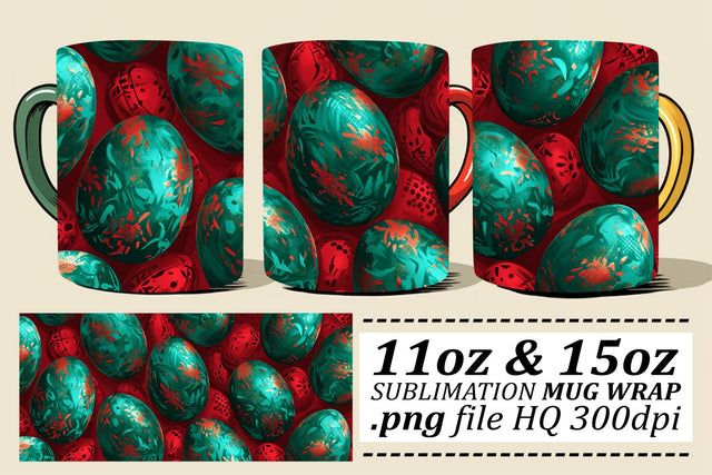 Playful Easter Mug Art | Spring Sublimation 11oz 15oz Sublimation afrosvg 