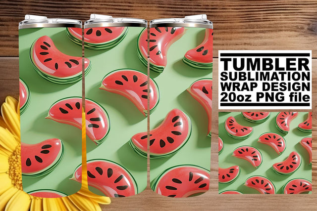 Playful Fruit Pattern 20oz Tumbler Wrap Sublimation afrosvg 