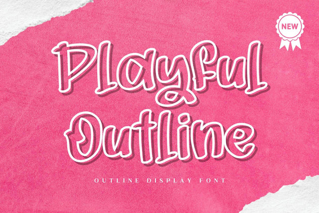 Playful Outline Font Afandi Studio 
