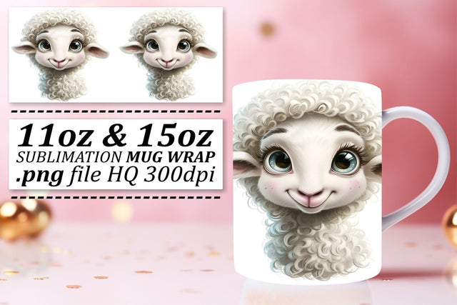 Playful Pet Portraitures Mug Wrap - Sublimation 11oz Sublimation afrosvg 