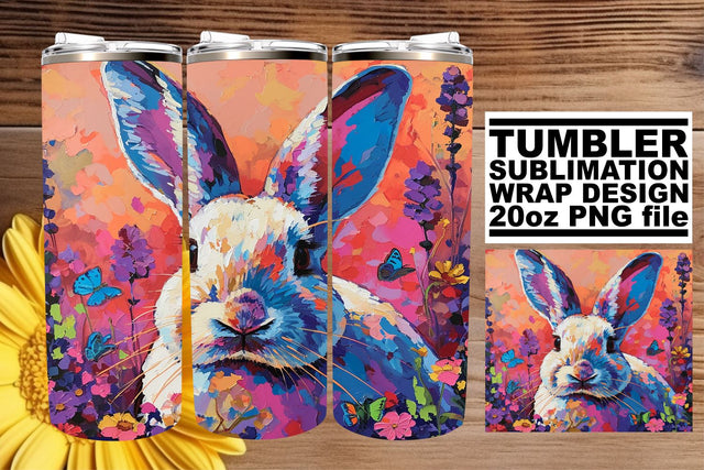 Playful Tumbler Artistry for Bunny Love Sublimation afrosvg 