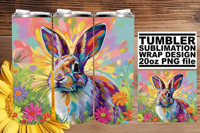 Playful Tumbler Artistry for Easter Sublimation afrosvg 