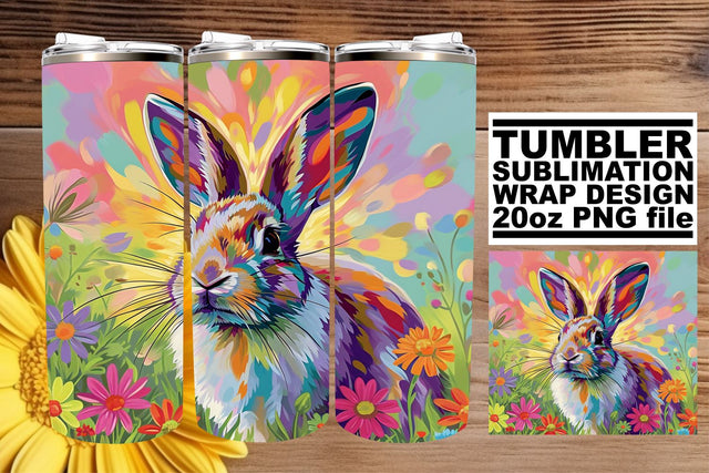 Playful Tumbler Artistry for Easter Sublimation afrosvg 
