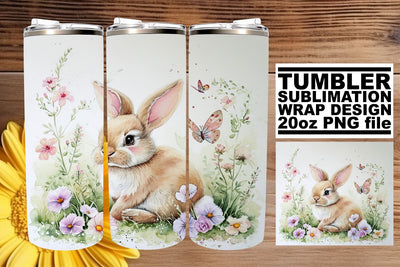 Playful Tumbler Artistry for Easter Sublimation afrosvg 