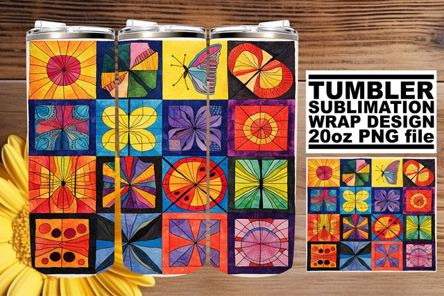 Playful Tumbler Elegance: 3D Magic Sublimation afrosvg 