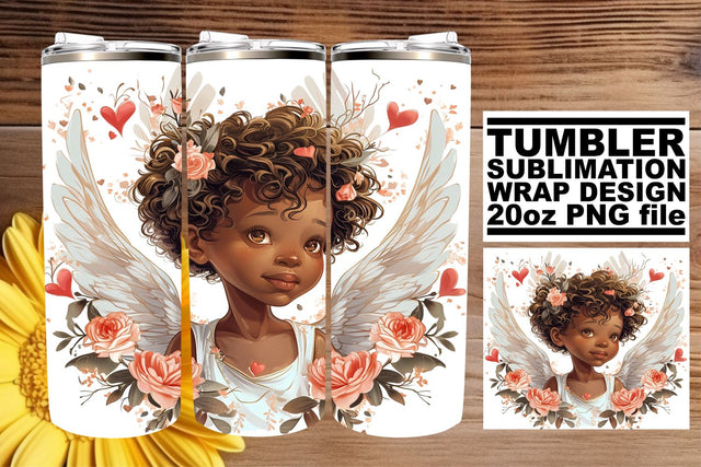 Playful Valentine's Art on 20oz Wraps Sublimation afrosvg 