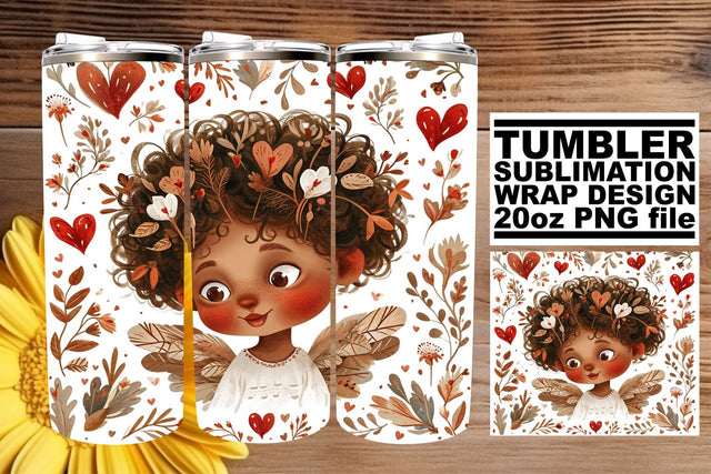 Playful Valentine's Tumbler Art Designs Sublimation afrosvg 