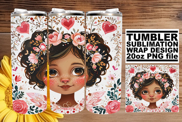 Playful Valentine's Tumbler Art Designs Sublimation afrosvg 
