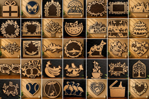 Playful Wall Art Bundle laser cut svg File,Mega laser cut svg Bundle SVG Regulrcrative 