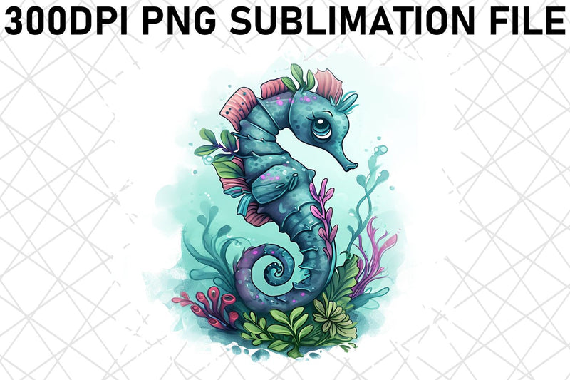 Playful Watercolor Sea Creatures PNG Clipart Collection: Infuse Fun into Your Projects Sublimation afrosvg 