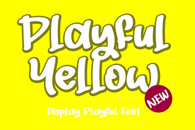 Playful Yellow Font Afandi Studio 