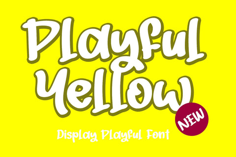Playful Yellow Font Afandi Studio 