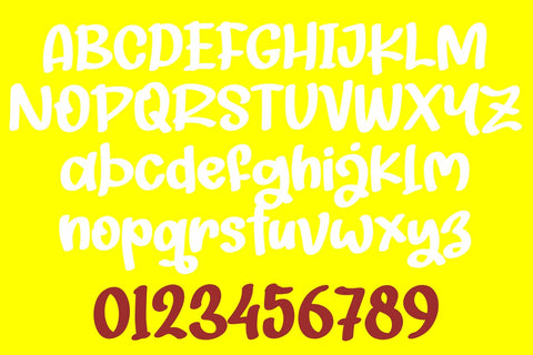 Playful Yellow Font Afandi Studio 