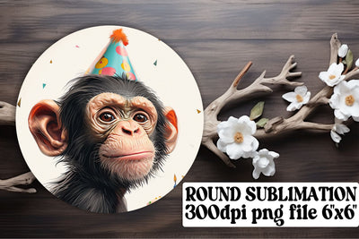 Playful Zoo Critter Circle Designs Sublimation afrosvg 