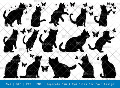 Playing Cat Svg Cricut Cut Files Png Bundle, SB01146 SVG ETC Craft 