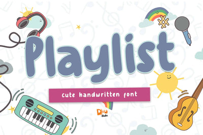 Playlist Font Font Dm Letter Studio 