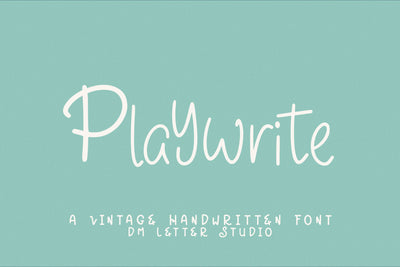 Playwrite Font Dm Letter Studio 