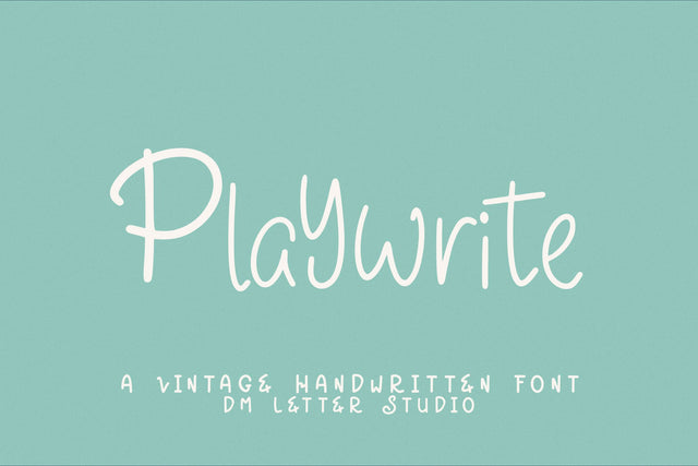 Playwrite Font Dm Letter Studio 
