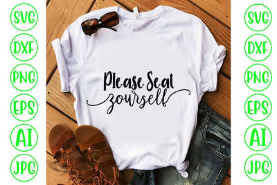 Please Seat Yourself SVG Design SVG Syaman 