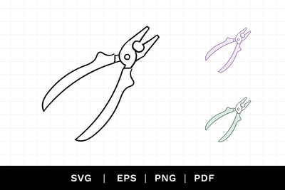 Pliers SVG Cut File SVG Caroline Mackay 
