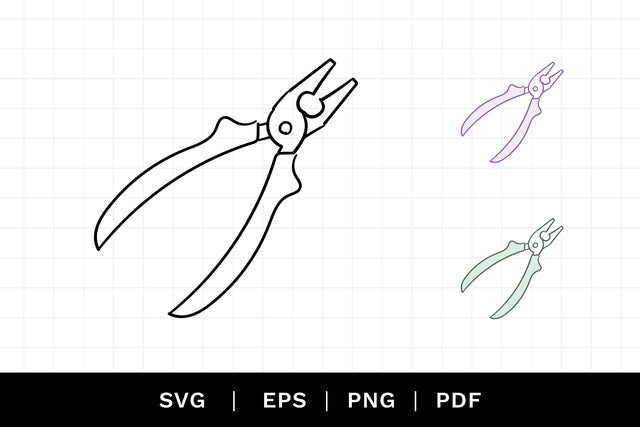 Pliers SVG Cut File SVG Caroline Mackay 