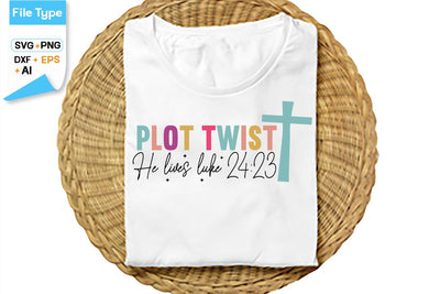 Plot Twist He Lives Luke 2423 SVG Cut File, SVGs,Quotes and Sayings,Food & Drink,On Sale, Print & Cut SVG DesignPlante 503 
