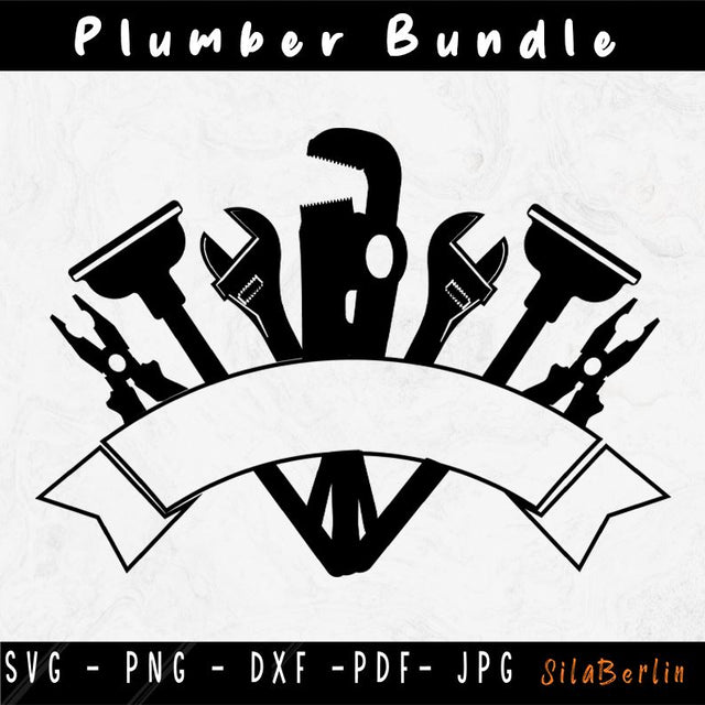 Plumber Tools svg, Plumber Svg, Plumber Clipart, Plumber Tools png, Plumber Cutfile, Plumber Shirt svg, Svg files for Cricut SVG SilaBerlin 
