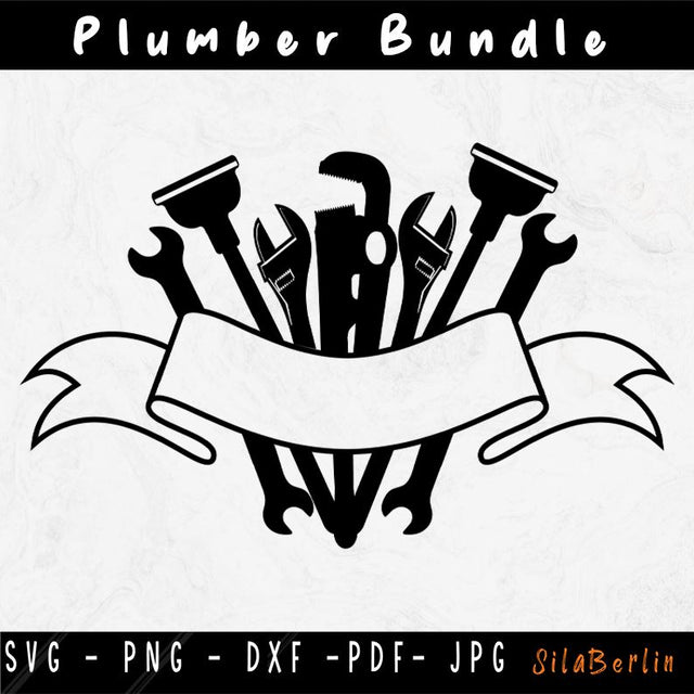 Plumber Tools svg, Plumber Svg, Plumber Clipart, Plumber Tools png, Plumber Cutfile, Plumber Shirt svg, Svg files for Cricut SVG SilaBerlin 